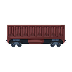 Wagon of locomotive vector icon.Cartoon vector icon isolated on white background wagon of locomotive.