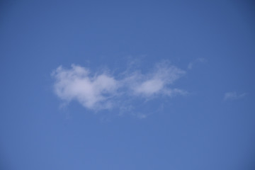 Bright morning clouds and beautiful cloudscape