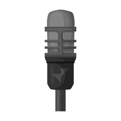 Studio microphone vector icon.Cartoon vector icon isolated on white background studio microphone.