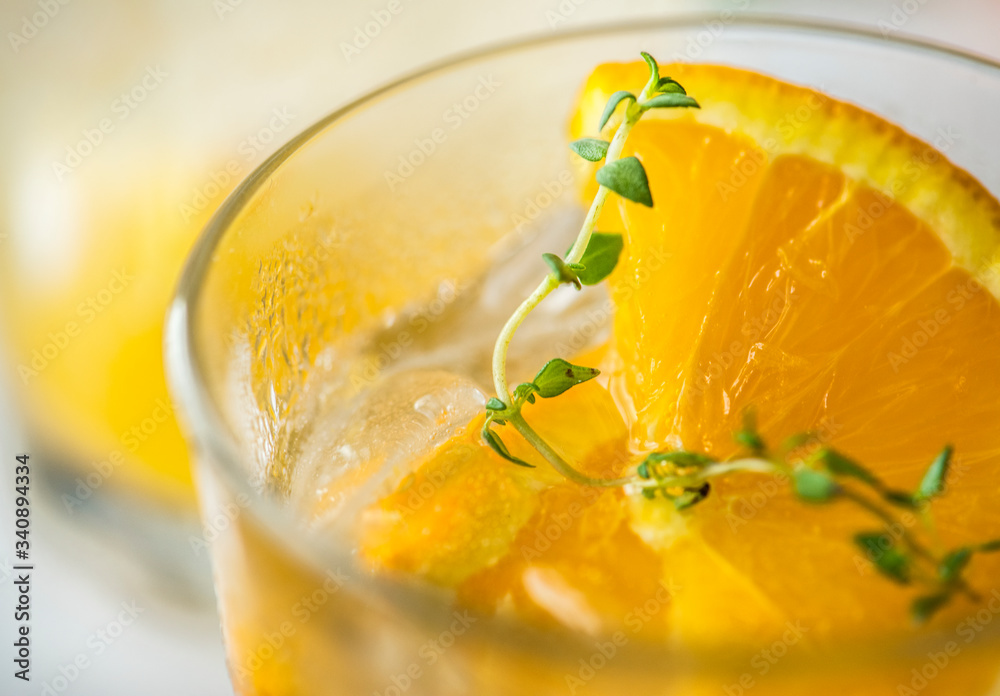 Canvas Prints orange and thyme infused water recipe