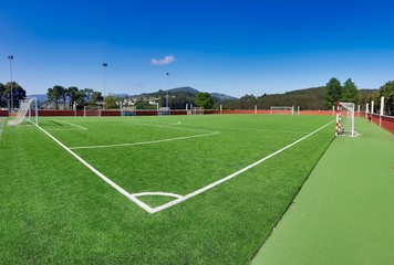 soccer field in stadium, photo as a background