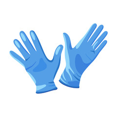 Fototapeta na wymiar Rubber glove vector icon.Cartoon vector icon isolated on white background rubber glove.