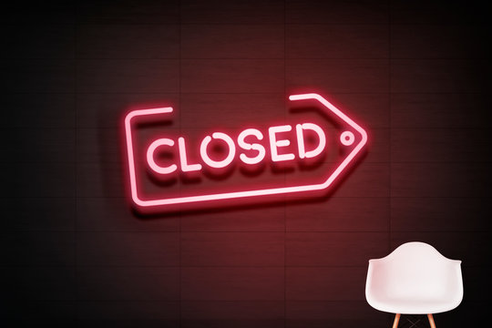 Closed Neon Sign