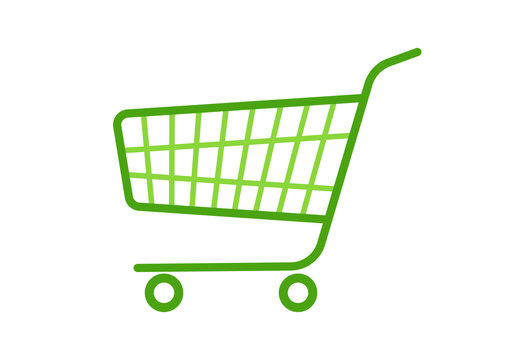 Shopping cart icon. Trolley sign. Shop and retail symbol. Vector illustration.