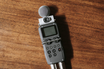 Sound recorder for a podcast