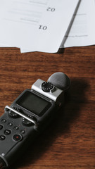 Sound recorder for a podcast