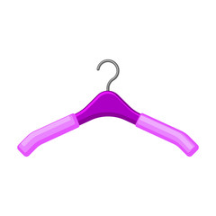 Hanger vector icon.Cartoon vector icon isolated on white background hanger.