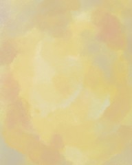 Yellow watercolor background, cloudy, abstract
