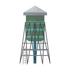 Water tower vector icon.Cartoon vector icon isolated on white background water tower.