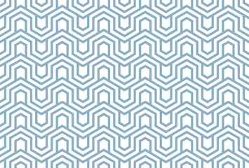 Abstract geometric pattern. A seamless vector background. White and blue ornament. Graphic modern pattern. Simple lattice graphic design