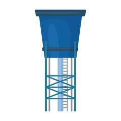 Water tower vector icon.Cartoon vector icon isolated on white background water tower.