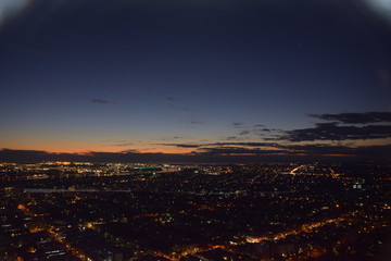 night view of the city