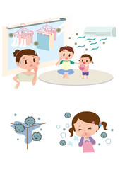 カビで困っている家族