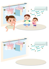 カビで困っている家族