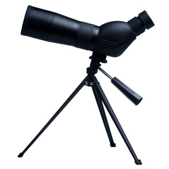 telescope on a white background