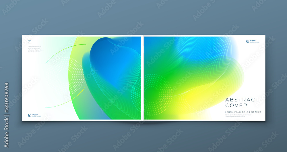 Canvas Prints horizontal liquid abstract cover background design. landscape fluid dynamic element for modern broch