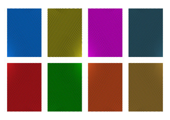 Set of abstract background vector design templates