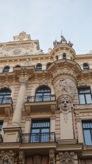 Art Nouveau building in Riga, Latvia