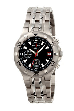 titanium wristwatch with chonograph for amn