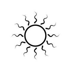 Sun icon on line