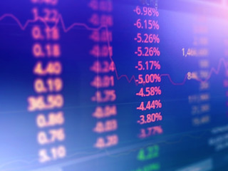 stock market and graph is financial background.