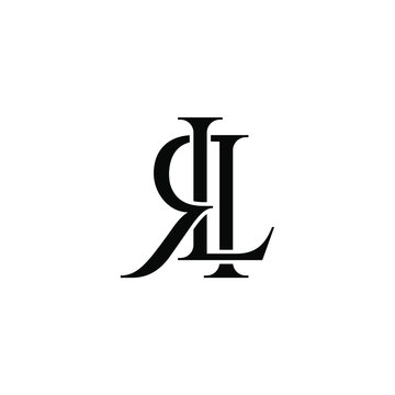 lr letter original monogram logo design