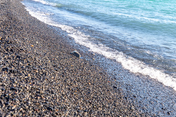 Alakol lake. It is a healing lake in Kazakhstan. Akshi and Kotkuma resorts, Almaty region, Kazakhstan Republic.