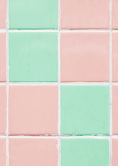 Fototapeta na wymiar Vintage pastel tiles background