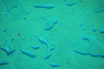 drops on concrete for abstract background