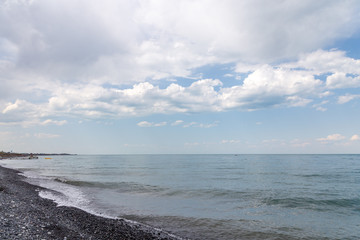 Alakol lake. It is a healing lake in Kazakhstan. Akshi and Kotkuma resorts, Almaty region, Kazakhstan Republic.