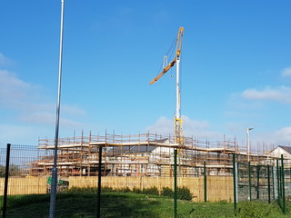 CONSTRUCTION SIGHT WITH SKY 