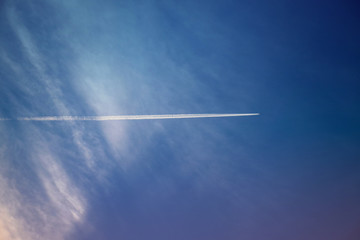 rocket plane ride to the blue sky as air transportation technology