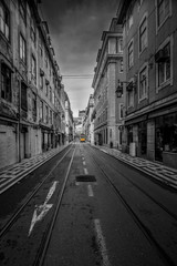 yellow tram