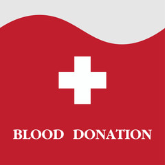 Obraz premium Blood Donation vector illustration.