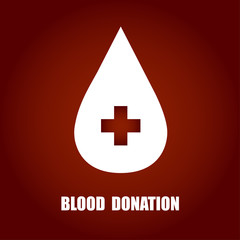 Blood Donation vector illustration.