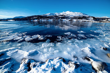 Winter Norway lake