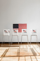 Ameican polling booth