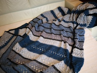 plaid, knitting, needlework, gray, blue, marine5