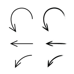 
Hand drawn arrow pointers