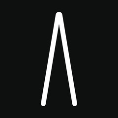 Vector arrow isolated on black background. Perfect suit for web animation add social media greeting cards stickers banners poster concepts and branding
