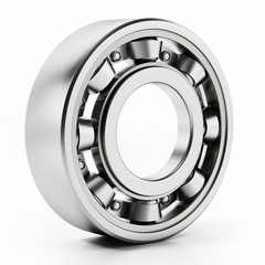 Wheel bearing isolated on white background. 3D illustration