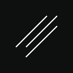 Vector arrow isolated on black background. Perfect suit for web animation add social media greeting cards stickers banners poster concepts and branding