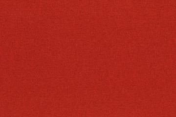 Close-up hight resolution texture of natural red fabric or cloth in light red color. Fabric texture of natural cotton or linen textile material. Red canvas background.