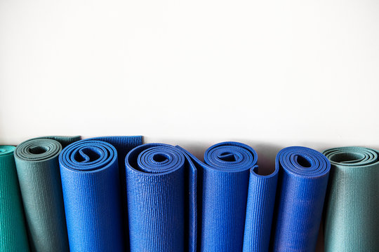 Rolled Up Yoga Mats