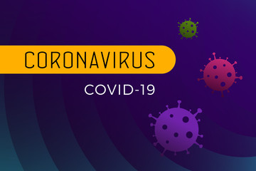 Novel Coronavirus 2019-ncov flat vector illustration concept for news site, video blog, social media. Chinese Covid-19 pandemic news headline