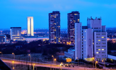Fototapeta premium Night view of the city