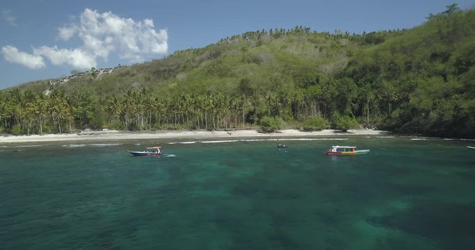 Aerial view of Nusa Penida island, Bali, Indonesia