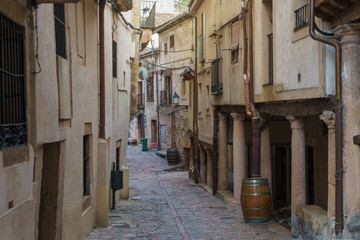 rustic street of a Spanish village
