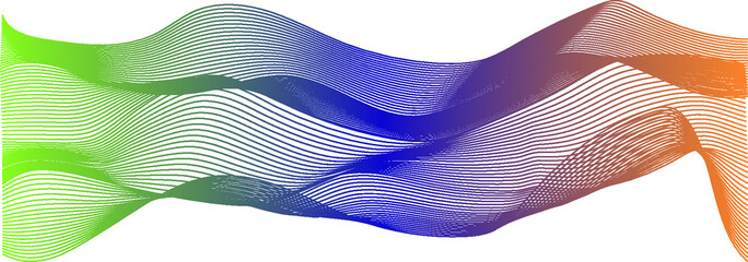 multicolored abstract wave of lines
