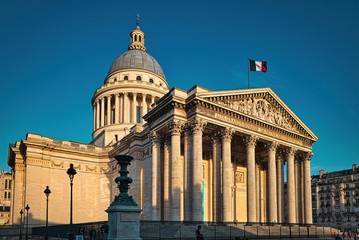 Obraz premium The Pantheon is an architectural and historical monument, the tomb of prominent people of France.